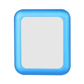 Premium Tempered Glass Film with Full Cover Metal Edge Screen Protector for Apple Watch 38mm (Blue)