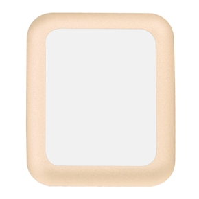 Premium Tempered Glass Film with Full Cover Metal Edge Screen Protector for Apple Watch 42mm (Golden)