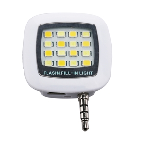Professional 16-LED Rechargeable 3-Mode Mobile Phone Fill Light LED Light (White)