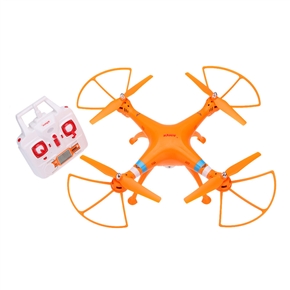 Syma X8C 2.4GHz 4CH 6-Axis 2000mAh Battery Gyro 360-degree Eversion Remote Control RC Quadcopter UFO with 2.0MP HD Camera / US-plug Power Adapter (Orange)