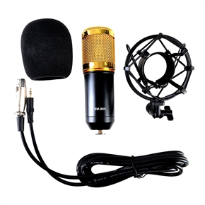 Studio Broadcasting Webcast Podcast Condenser Microphone Mic with Shock Mount