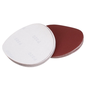 20pcs 6 Inch Hook and Loop Sanding Discs 320 Grit Sandpaper Circular Pads (Brick Red)